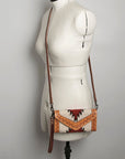 American Darling Hand Tooled Saddle Blanket Genuine Leather Women Bag Western Handbag Purse