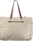 OHLAY KB326 TOTE Upcycled Canvas Genuine Leather women bag western handbag purse