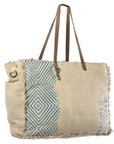 OHLAY KB326 TOTE Upcycled Canvas Genuine Leather women bag western handbag purse