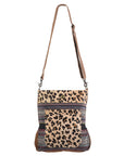 OHLAY MESSENGER Upcycled Wool Upcycled Canvas Hair-on Genuine Leather women bag western handbag purse
