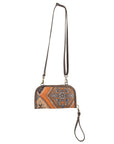 OHLAY KB308 Cross Body Upcycled Canvas Genuine Leather women bag western handbag purse