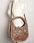 American Darling ADBG921 Clutch Hand Tooled Genuine Leather Women Bag Western Handbag Purse