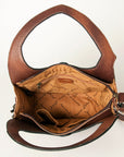 American Darling ADBG921 Clutch Hand Tooled Genuine Leather Women Bag Western Handbag Purse