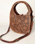 American Darling ADBG921 Clutch Hand Tooled Genuine Leather Women Bag Western Handbag Purse