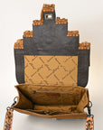 American Darling ADBG926 Messenger Hand Tooled Genuine Leather Women Bag Western Handbag Purse