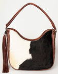 American Darling ADBG928 Hobo Hand Tooled Hair-On Genuine Leather Women Bag Western Handbag Purse
