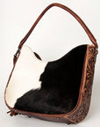 American Darling ADBG928 Hobo Hand Tooled Hair-On Genuine Leather Women Bag Western Handbag Purse