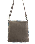 OHLAY MESSENGER Upcycled Wool Upcycled Canvas Genuine Leather women bag western handbag purse