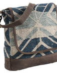 OHLAY MESSENGER Upcycled Wool Upcycled Canvas Genuine Leather women bag western handbag purse