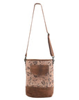 OHLAY MESSENGER Upcycled Canvas Genuine Leather women bag western handbag purse