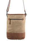 OHLAY MESSENGER Upcycled Canvas Genuine Leather women bag western handbag purse