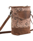 OHLAY MESSENGER Upcycled Canvas Genuine Leather women bag western handbag purse