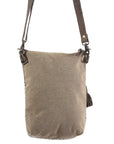 OHLAY KB319 Cross Body Upcycled Wool Upcycled Canvas Genuine Leather women bag western handbag purse