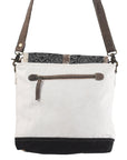 OHLAY MESSENGER Upcycled Canvas Hair-on Genuine Leather women bag western handbag purse