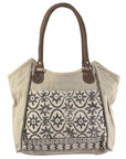 OHLAY KB330 TOTE Upcycled Wool Upcycled Canvas Genuine Leather women bag western handbag purse
