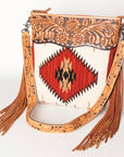 American Darling Signature Crossbody Hand Tooled Saddle Blanket Genuine Leather Women Bag Western Handbag Purse