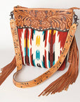 American Darling Signature Crossbody Hand Tooled Saddle Blanket Genuine Leather Women Bag Western Handbag Purse
