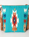 American Darling Signature Crossbody Hand Tooled Saddle Blanket Genuine Leather Women Bag Western Handbag Purse