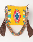 American Darling Hand Tooled Saddle Blanket Genuine Leather Women Bag Western Handbag Purse