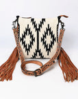 American Darling Hand Tooled Saddle Blanket Genuine Leather Women Bag Western Handbag Purse