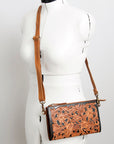 American Darling Small Crossbody Beautifully Hand Tooled Genuine