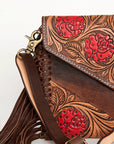 American Darling Cross Body I Hand Tooled Genuine Leather Women Bag Western Handbag Purse
