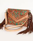 American Darling Cross Body I Hand Tooled Genuine Leather Women Bag Western Handbag Purse
