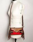 American Darling Small Crossbody Hand Tooled Saddle Blanket Genuine Leather Women Bag Western Handbag Purse