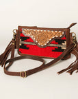 American Darling Small Crossbody Hand Tooled Saddle Blanket Genuine Leather Women Bag Western Handbag Purse