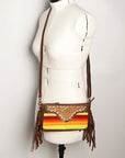 American Darling Small Crossbody Hand Tooled Saddle Blanket Genuine Leather Women Bag Western Handbag Purse