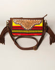 American Darling Small Crossbody Hand Tooled Saddle Blanket Genuine Leather Women Bag Western Handbag Purse