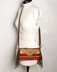 American Darling Small Crossbody Hand Tooled Saddle Blanket Genuine Leather Women Bag Western Handbag Purse