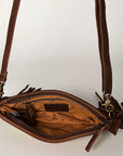 American Darling Small Crossbody Hand Tooled Saddle Blanket Genuine Leather Women Bag Western Handbag Purse