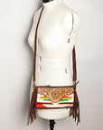 American Darling Small Crossbody Hand Tooled Saddle Blanket Genuine Leather Women Bag Western Handbag Purse