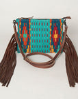 American Darling Cross Body Hand Tooled Saddle Blanket Genuine Leather women bag western handbag purse