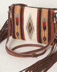 American Darling Cross Body Hand Tooled Saddle Blanket Genuine Leather women bag western handbag purse