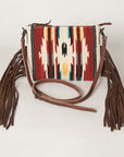 American Darling Saddle Blanket Genuine Leather Women Bag Western Handbag Purse