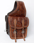 Hilason Western Horse Leather Saddle Bag Heavyduty Traditional Trail Ride