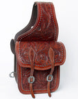 Hilason Western Horse Leather Saddle Bag Heavyduty Traditional Trail Ride