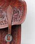 Hilason Western Horse Leather Saddle Bag Heavyduty Traditional Trail Ride