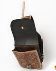 Hilason Floral Western Horse Leather Saddle Bag Heavyduty Traditional Trail Ride