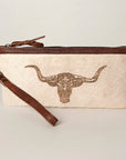 American Darling Wristlet Hair on Genuine Leather Western Women Bag | Handbag Purse | Women Wristlet | Wristlet Wristlet | Travel Wristlet | Leather Wristlet | Clutch Wristlet