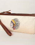 American Darling Wristlet Genuine Leather Women Bag W. Handbag Purse –