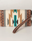 American Darling Hand Tooled Saddle Blanket Genuine Leather Women Bag Western Handbag Purse
