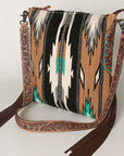 American Darling Saddle Blanket Genuine Leather Women Bag Western Handbag Purse