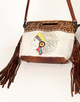 American Darling Clutch Hand Tooled Hair on Genuine Leather Western Women Bag Handbag Purse | Purses for Cute