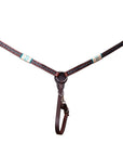 BAR H EQUINE Western Horse Genuine Leather Tack Set Dark Brown