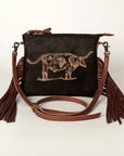 American Darling Small Crossbody Genuine Leather women bag western handbag purse