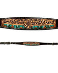 Bar H Equine Genuine Western American Leather Horse Premium Headstall & Breast Collar Set