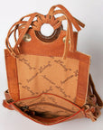 American Darling Cross Body I Hand Tooled Hair-On Genuine Leather Women Bag Western Handbag Purse